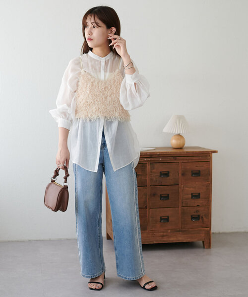 「DISCOAT」 デニムパンツ SMALL ブルー レディース_画像10