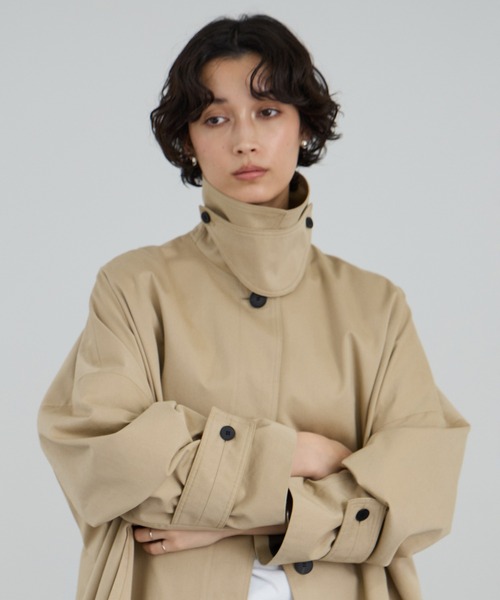 SALON adam et rope'(サロン アダム エ ロペ) ステンカラーコート SALON adam et rope'(サロン アダム エ ロペ) ステンカラーコート