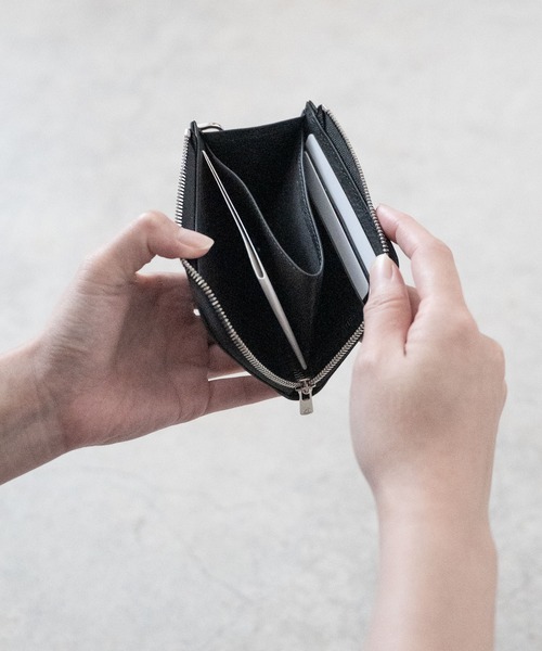 SENTI（センティ） 財布 「 」Dyneema Leather COMPACT ZIP WALLET