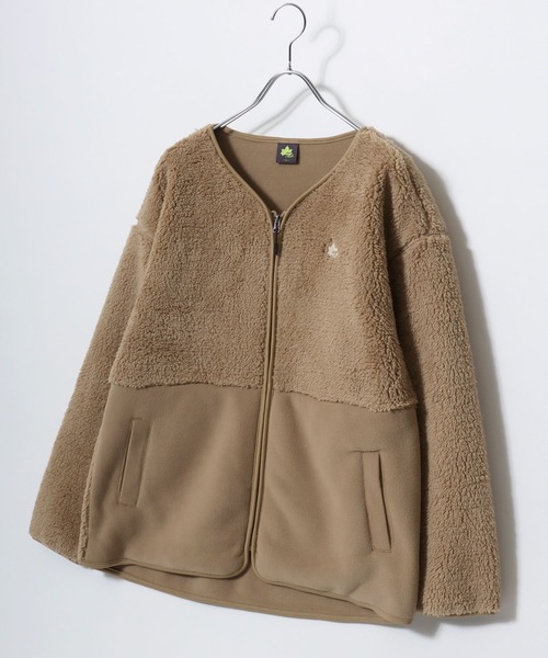 「LOGOS」 ブルゾン L チャコール レディース_画像4