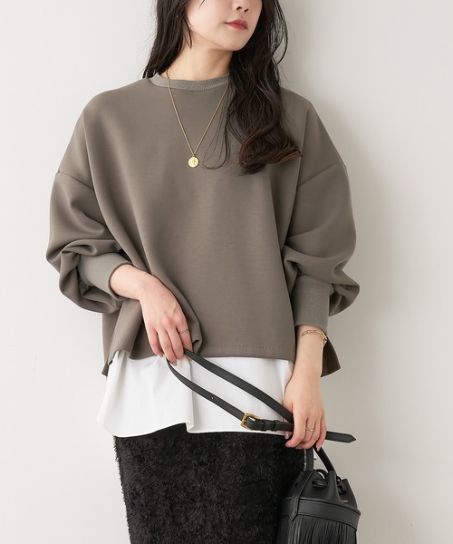 「MICA&DEAL」 長袖カットソー FREE ネイビー レディース_画像2