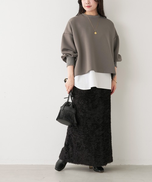 「MICA&DEAL」 長袖カットソー FREE ネイビー レディース_画像3