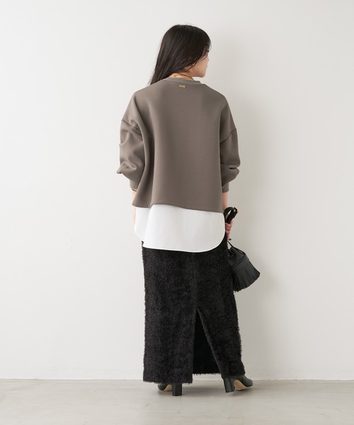 「MICA&DEAL」 長袖カットソー FREE ネイビー レディース_画像7