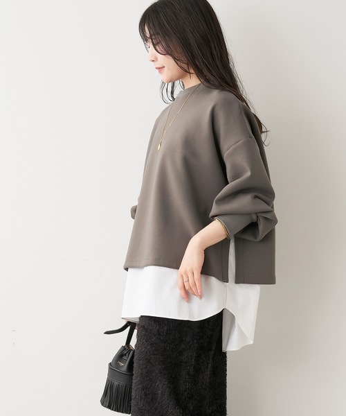 「MICA&DEAL」 長袖カットソー FREE ネイビー レディース_画像9