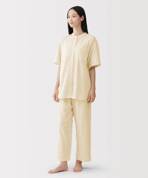 無印良品（MUJI） パジャマ ルームウェア 婦人 脇に縫い目のない 薄手