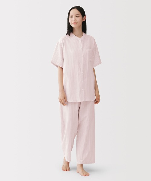 無印良品（MUJI） パジャマ ルームウェア 婦人 脇に縫い目のない 薄手