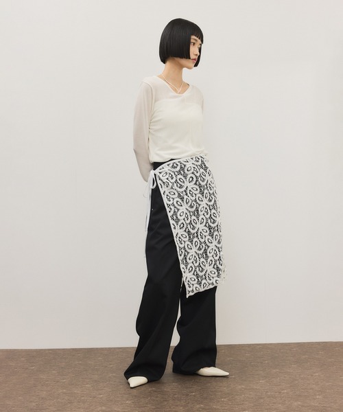 スカート vintage stock lace scarf ADAM ET ROPE'（アダムエロペ） スカーフ バンダナ vintage stock lace