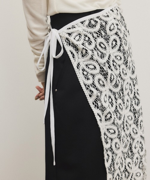 アダムエロペ 【vintage stock lace scarf 】新品 今季 ADAM ET ROPE'（アダムエロペ） スカーフ バンダナ vintage stock lace