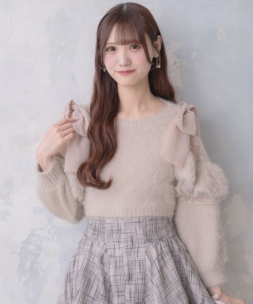 「couture BY ROJITA」 長袖ニット FREE ホワイト レディース_画像3