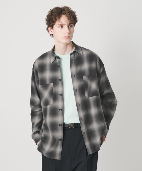 5525gallery x BEAUTY&YOUTH UNITED ARROWS 5525ギャラリー ビューティーアンドユース ユナイテッドアローズ 21SS 別注 日本製 OX BD SHIRT オーバーサイズオックスフォードボタンダウンシャツ 5525-GSH-21100-CH1-BY S/M ネイビー 長袖 トップス【中古】【5525gallery × BEAUTY&YOUTH】 5525gallery x BEAUTY&YOUTH UNITED ARROWS 5525ギャラリー