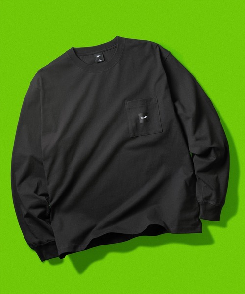 HUF（ハフ） tシャツ BOX LOGO POCKET LS TEE メンズ レディース