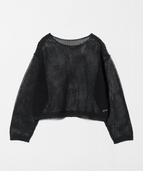 h beauty＆youth  即完売 編みニット メッシュ BEAUTY＆YOUTH UNITED ARROWS ニット セーター ペーパーメッシュ