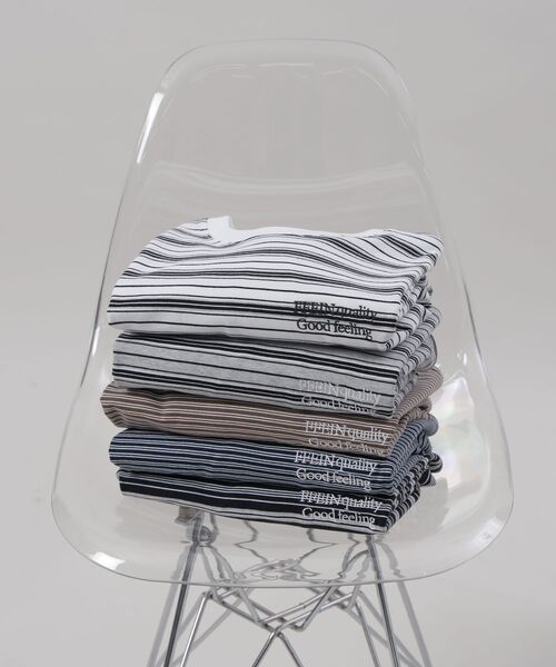 「FFEIN」 長袖Tシャツ SMALL グレー メンズ_画像2