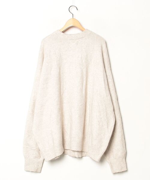 「EMMA CLOTHES」 ニットカーディガン L ベージュ メンズ_画像2
