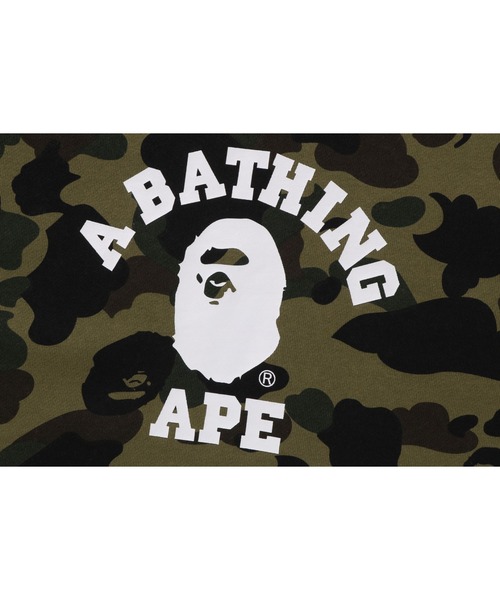 「A BATHING APE」 プルオーバーパーカー MEDIUM イエロー メンズの画像