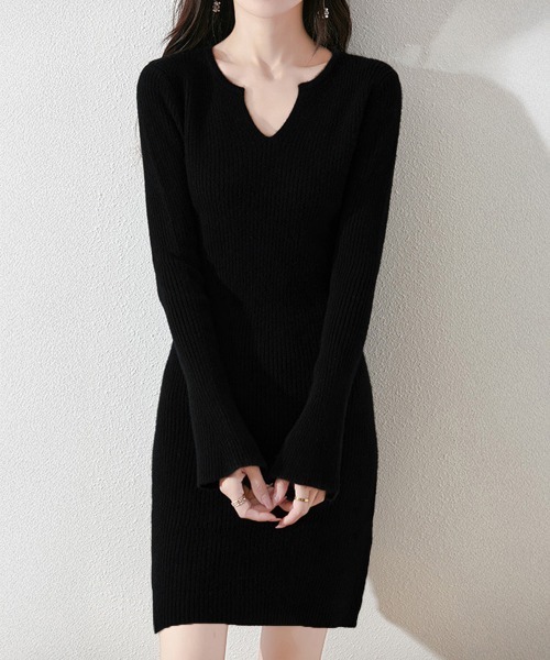 「Miniministore」 長袖ワンピース FREE モカ レディース_画像3