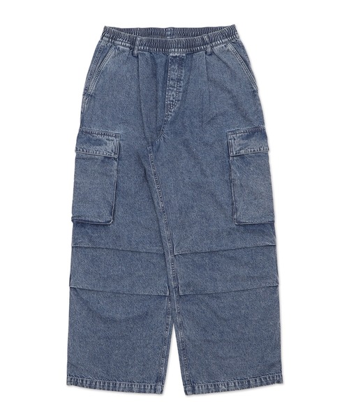 「WEGO」 カーゴパンツ MEDIUM コバルトブルー メンズ_画像2