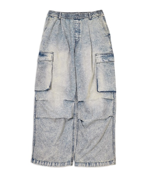 「WEGO」 カーゴパンツ MEDIUM コバルトブルー メンズ_画像3