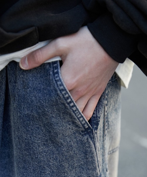 「WEGO」 カーゴパンツ MEDIUM コバルトブルー メンズ_画像4