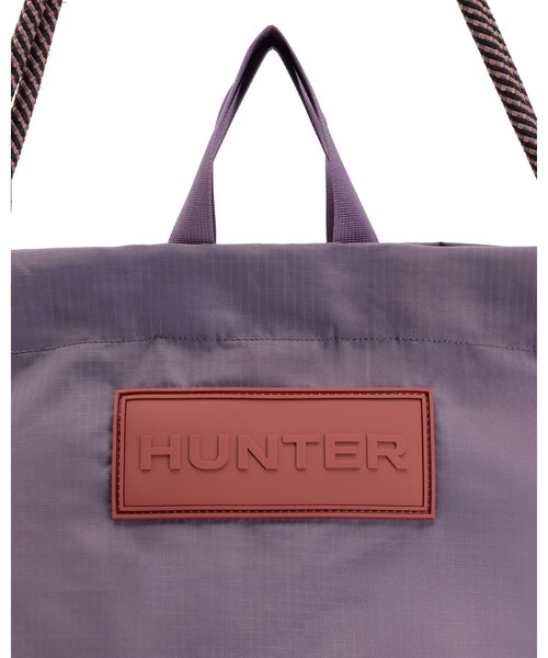 「HUNTER」 トートバッグ ONE パープル レディースの画像
