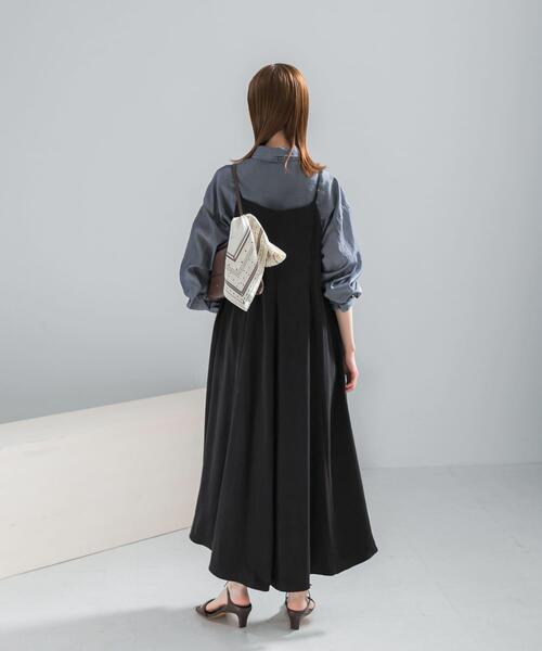ネストローブ　美品　黒色キャミワンピース　2way ワンピース 2WAYキュプラ混キャミワンピース : ZOZOTOWN Yahoo!店