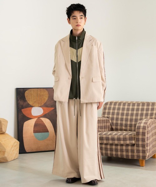 「eLur」 スラックス MEDIUM アイボリー レディース_画像6