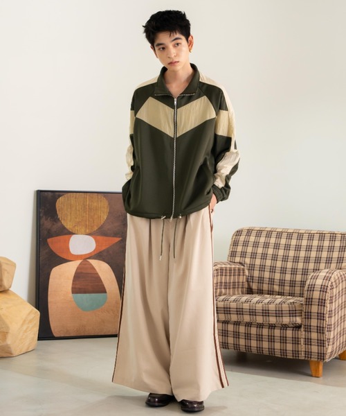 「eLur」 スラックス MEDIUM アイボリー レディース_画像7