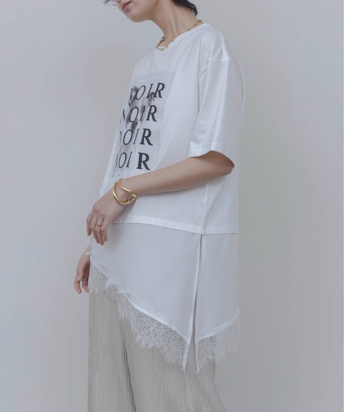 Eimee Law（エイミーロウ） tシャツ 半袖 アニマルフォト＆刺繍pt