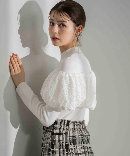 「NOELA」 長袖ニット フリー オフホワイト レディース_画像9