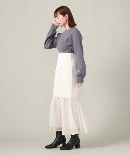 「archives」 長袖ニット MEDIUM アイボリー レディース_画像3