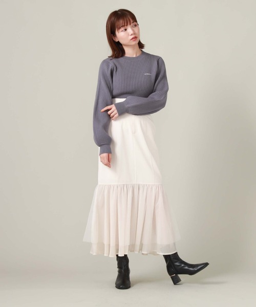 「archives」 長袖ニット MEDIUM アイボリー レディース_画像4