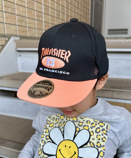 THRASHER（スラッシャー） キャップ 帽子 THRASHER 13ロゴ刺繍 キッズ