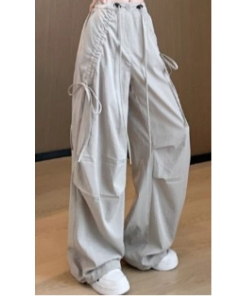 カーゴパンツ ドローコードイージーパンツ レディース メンズ