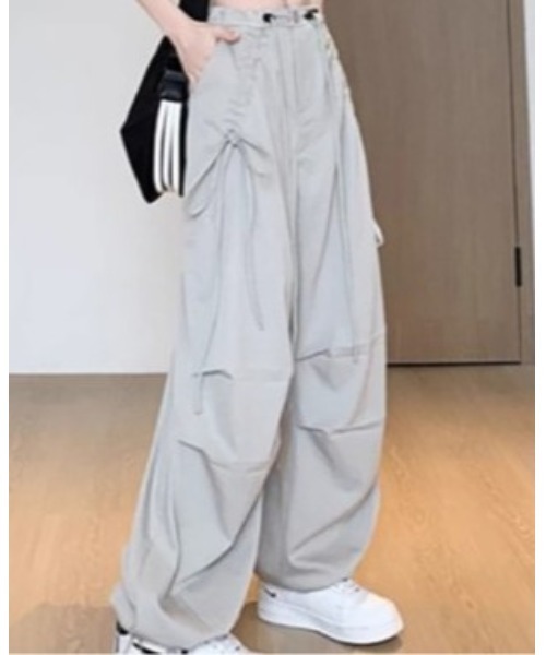カーゴパンツ ドローコードイージーパンツ レディース メンズ
