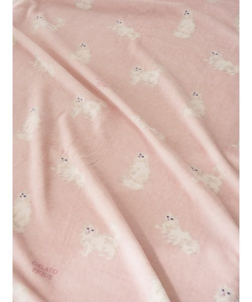 gelato pique Sleep ベッド 寝具 「Sleep」CAT柄コットン毛布