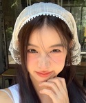 スカーフ バンダナ レース 花柄 三角巾 バブ...の詳細画像4
