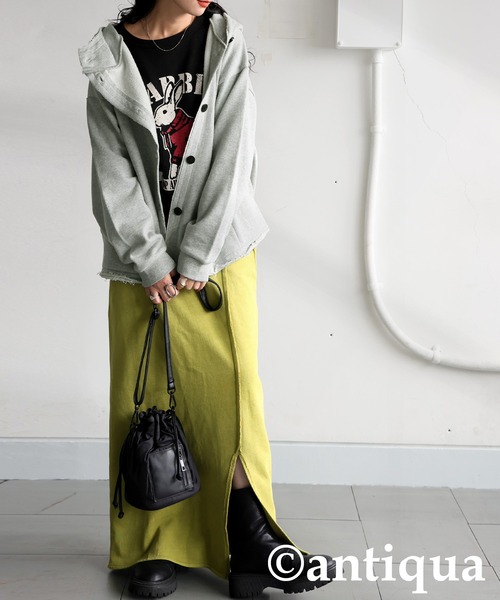 「antiqua」 カーディガン ONESIZE 杢グレー レディース_画像8