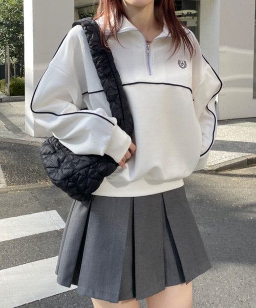「one way」 長袖カットソー FREE ダークブルー レディース_画像5