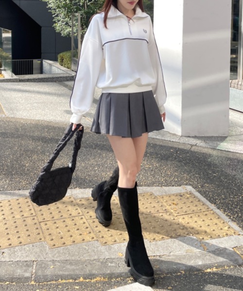 「one way」 長袖カットソー FREE ダークブルー レディース_画像6