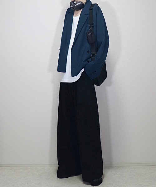 「Loose/ルース」 スラックス X-SMALL チャコールグレー メンズ_画像2