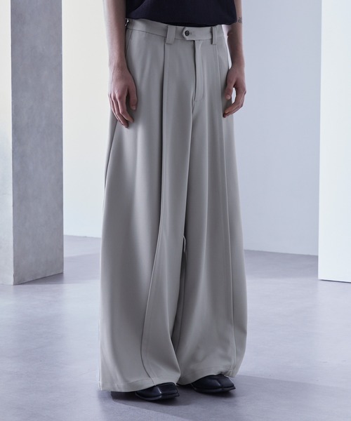 「Loose/ルース」 スラックス X-SMALL チャコールグレー メンズ_画像9