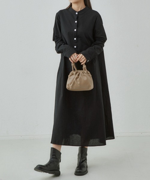 「MAISON DE THERESE」 長袖ワンピース FREE ブラック レディース_画像3