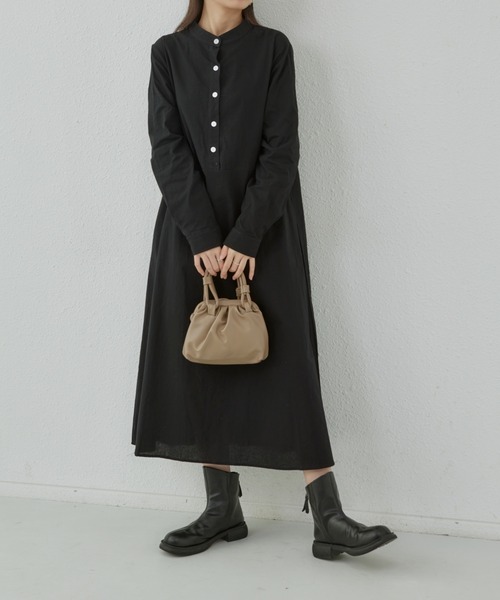 「MAISON DE THERESE」 長袖ワンピース FREE ブラック レディース_画像7
