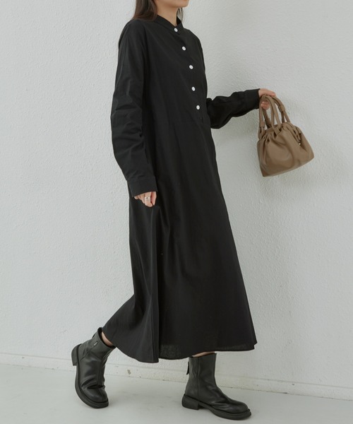 「MAISON DE THERESE」 長袖ワンピース FREE ブラック レディース_画像8