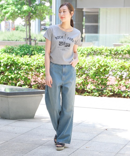 Honeys（ハニーズ） tシャツ 「ハニさら・接触冷感・UVカット