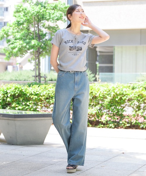 Honeys（ハニーズ） tシャツ 半袖 「ハニさら・接触冷感・UVカット