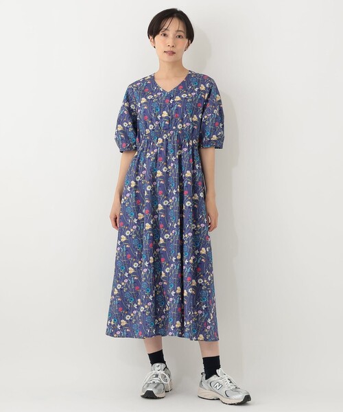 新品　訳あり　リバティ ワンピース　アフタヌーンティー　レイチェル Afternoon Tea（アフタヌーンティー） ワンピース Vネックパフスリーブ