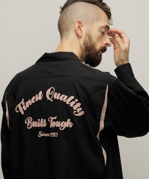 Schott N.Y.C（ショット） 「Schott」 長袖シャツ M ブラック メンズ