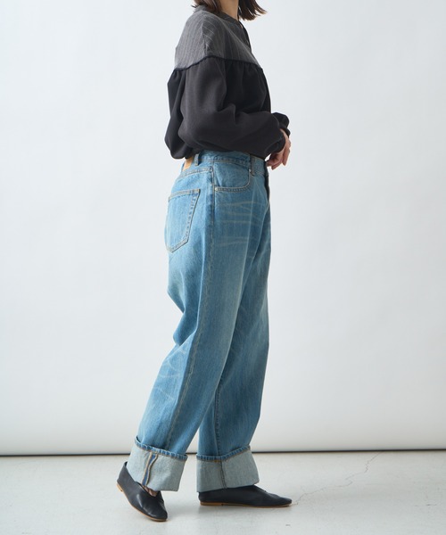 「Kelen」 デニムパンツ S インディゴブルー レディース_画像3
