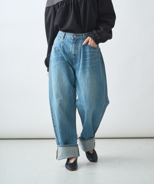 「Kelen」 デニムパンツ S インディゴブルー レディース_画像5